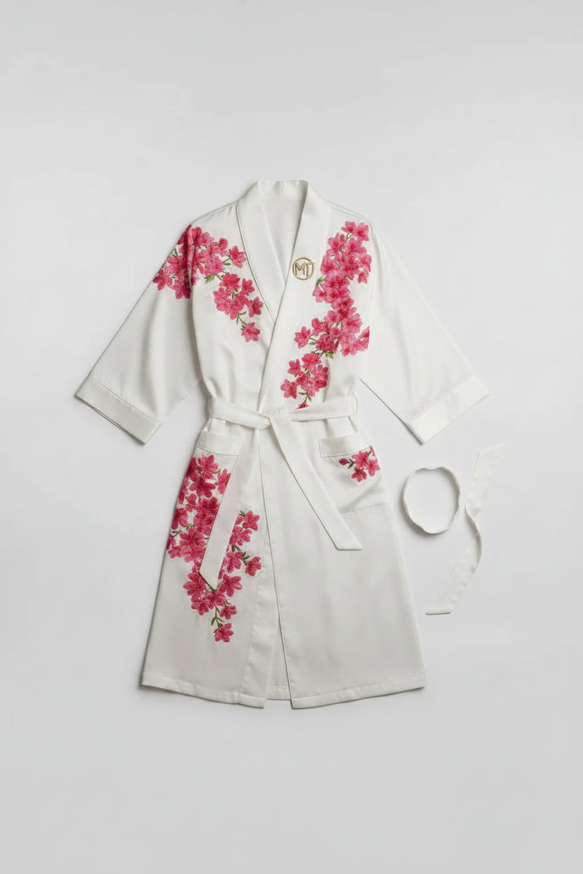 Silk Azalea Floral Robe - Men's Luxury Collection - Limited Edition, Pre-Order