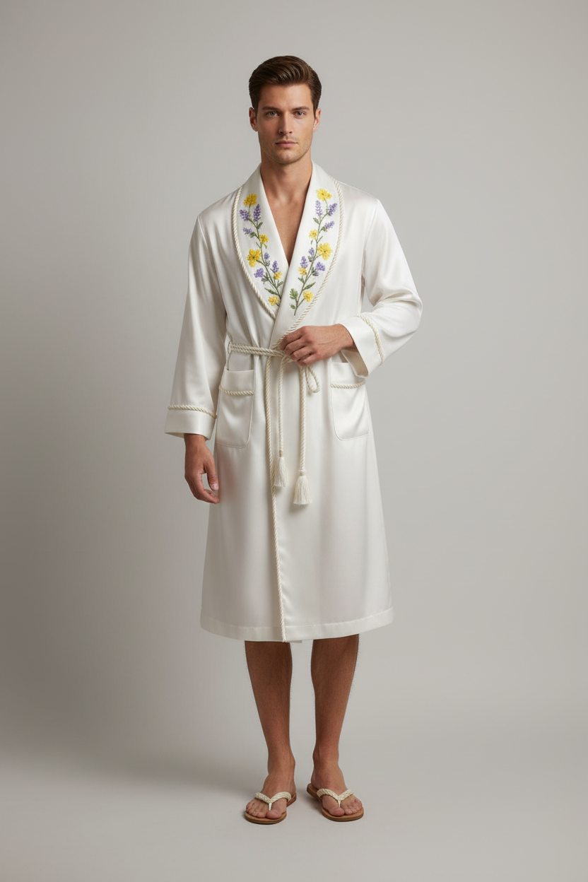 The Silk Floral Robe - Pre-Order - Limited Edition