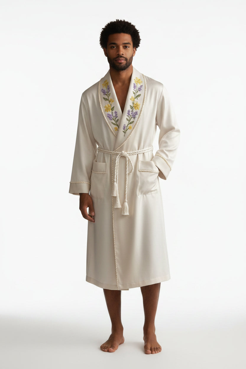 The Silk Floral Robe - Pre-Order - Limited Edition