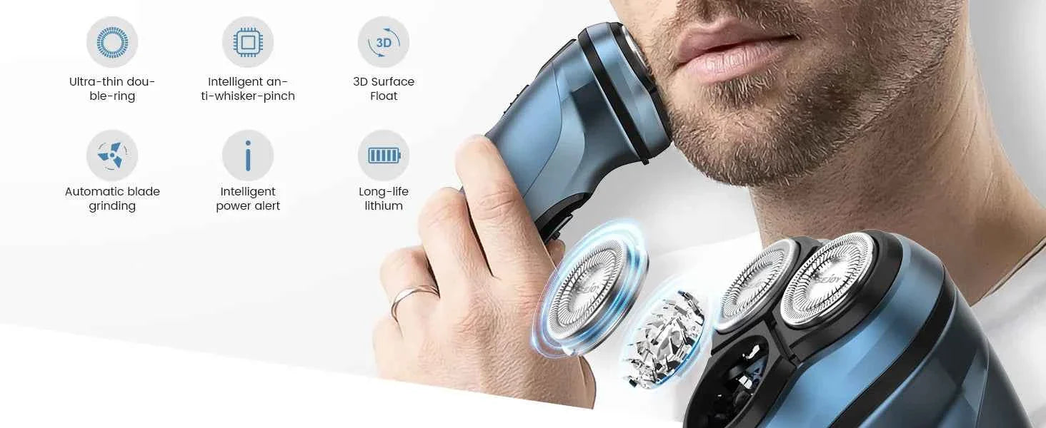Sejoy Electric Razor for Men Rechargeable Electric Razor Shaving Machines  Mens Electric Shavers,