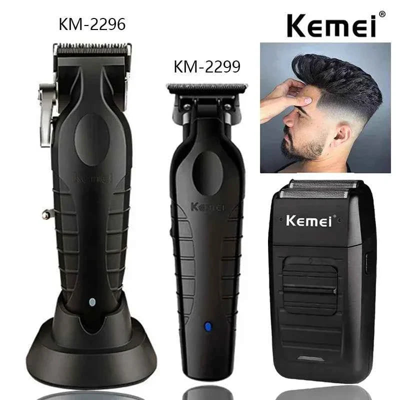 Kemei Professional Hair Clipper & Trimmer Kit
