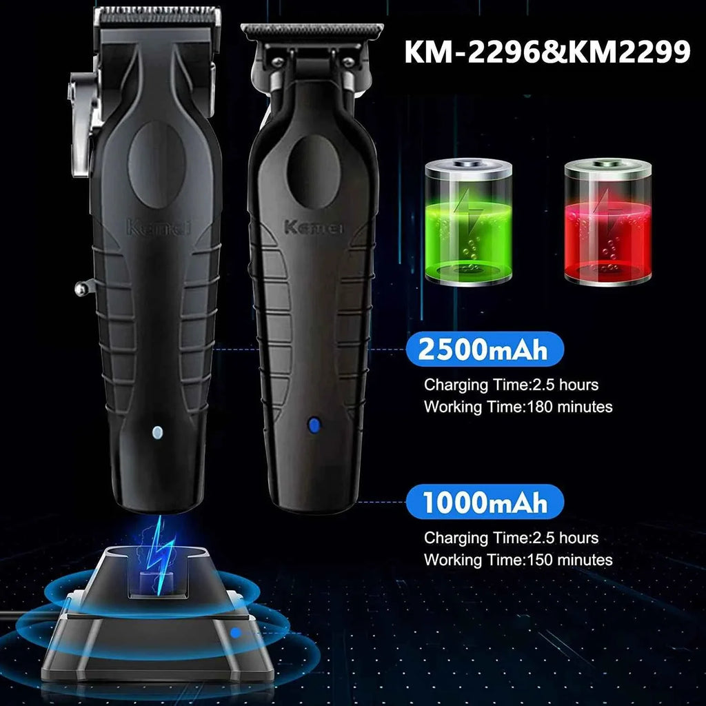 Kemei Professional Hair Clipper & Trimmer Kit