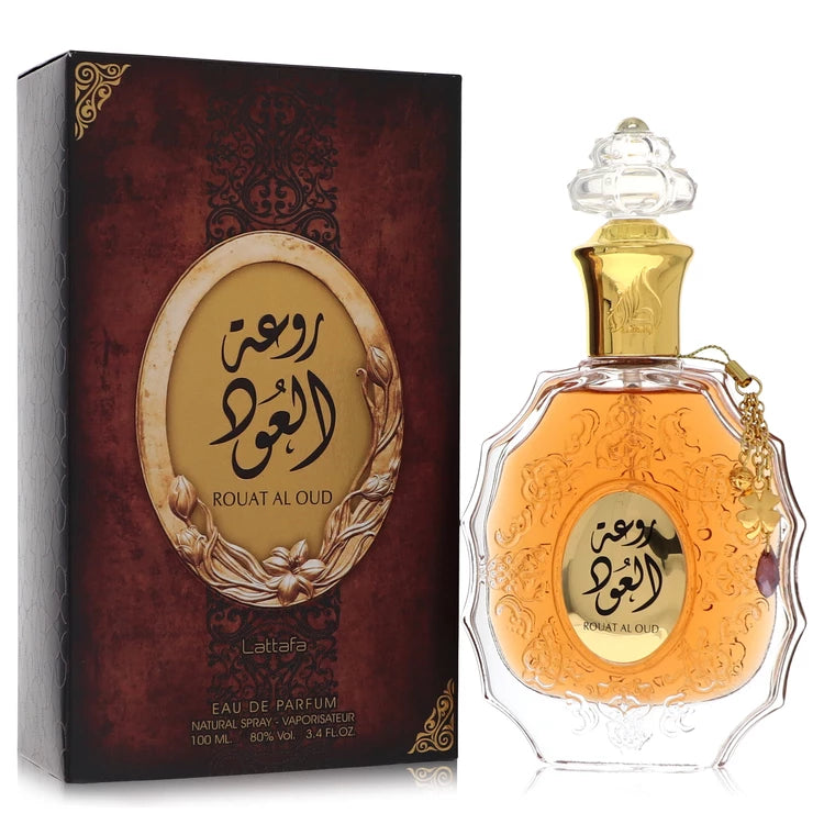 Lattafa Rouat Al Oud Cologne By Lattafa for Men and Women 3.4 Oz Eau De Parfum Spray (Unisex)