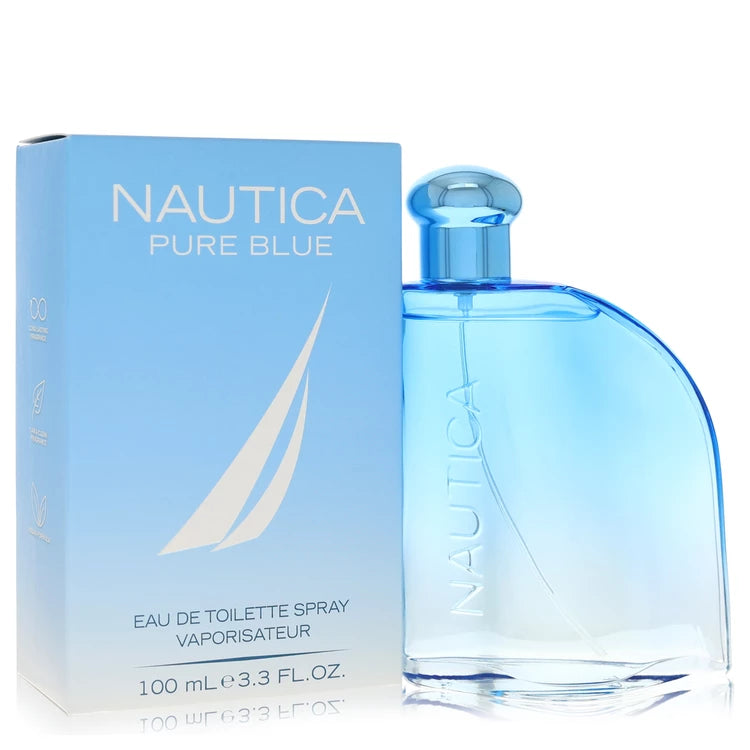 Nautica Pure Blue Cologne 3.3 Oz Eau De Toilette Spray